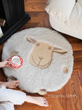 CP088 - Loew* Swiss Sheep Ball Series / Hand-woven Wool Loop Bedside Carpet Entrance Carpet Mirror Carpet