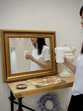 AH030 - Vintage Vanity Mirror French Sixteenth Century Court Classic Mirror "Round Table Knight" Arthur Mirror