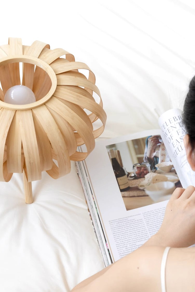 LA042 - Oriental Paris! G@cciDécor "Returning to the Nest" Vintage Bamboo Table Lamp Living Room Study Bedroom Ambience