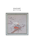 AH170 - 3D Embroidery "Joyful" New Chinese Living Room Bedroom Wall Art