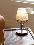 LA044 - Italian "Royal Orchid" Tan Leather Touch Table Lamp Entrance Lamp Bedroom Decorative Lamp