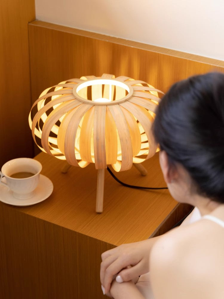 LA042 - Oriental Paris! G@cciDécor "Returning to the Nest" Vintage Bamboo Table Lamp Living Room Study Bedroom Ambience